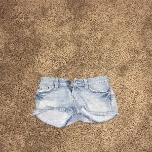 Denim jean shorts